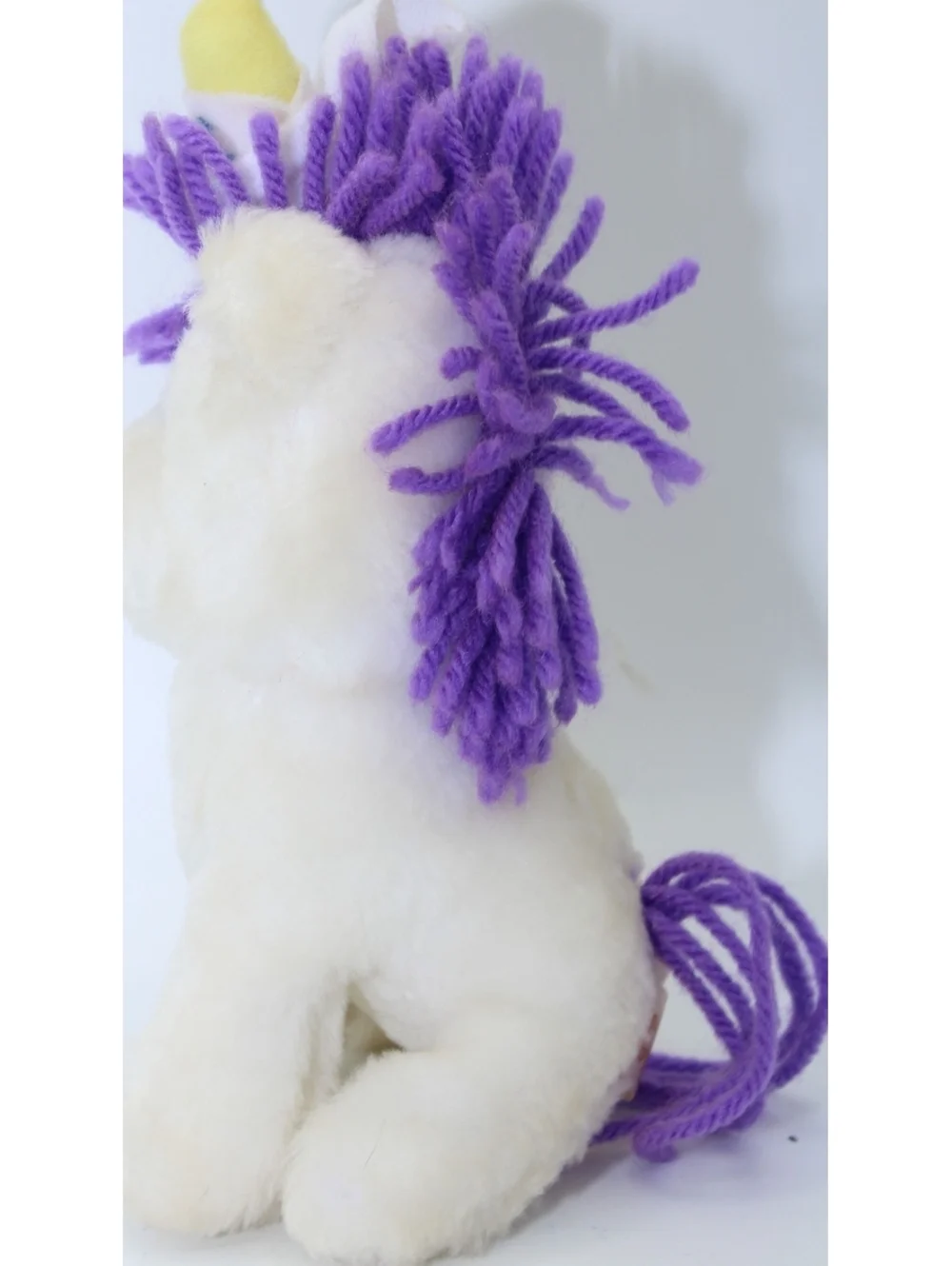 Vintage Wallace Berrie Applause Boo Boo Bunch Unicorn Plush Doll #2232 Yarn Hair